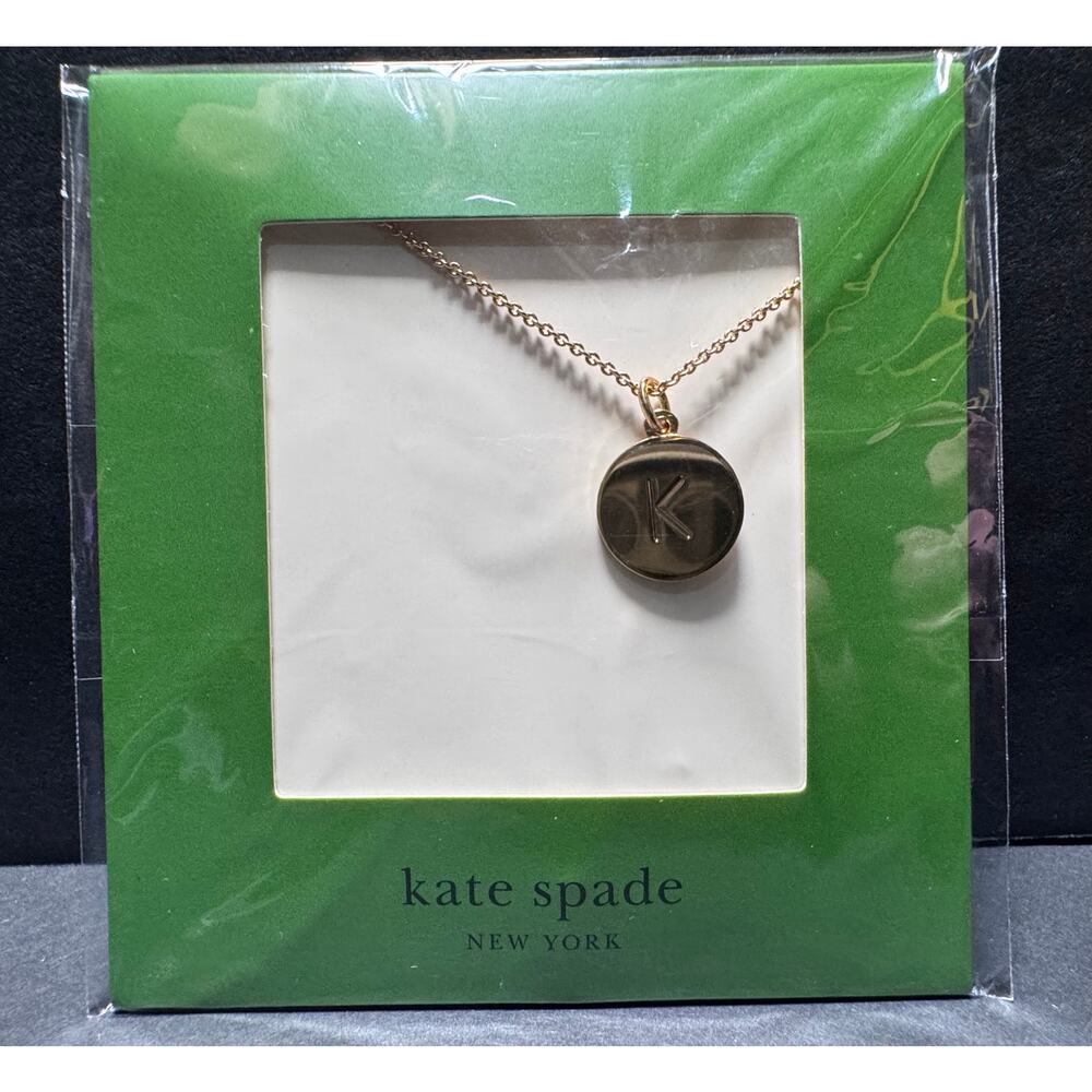 Kate Spade New York "K" Initial Gold Pendant Necklace